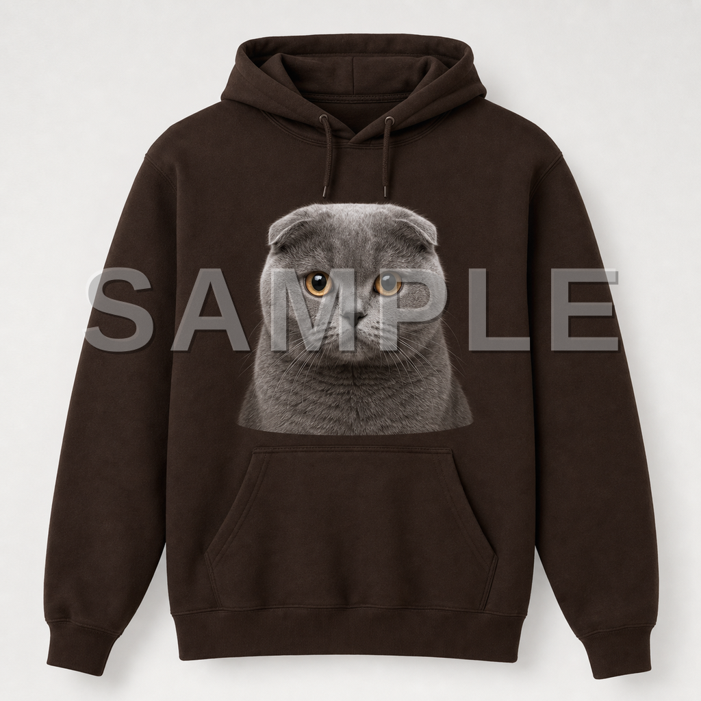 SAMPLE - hoodie-photorealistic - cat-scottish-fold--dark-chocolate