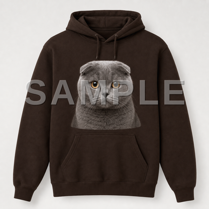 SAMPLE - hoodie-photorealistic - cat-scottish-fold--dark-chocolate
