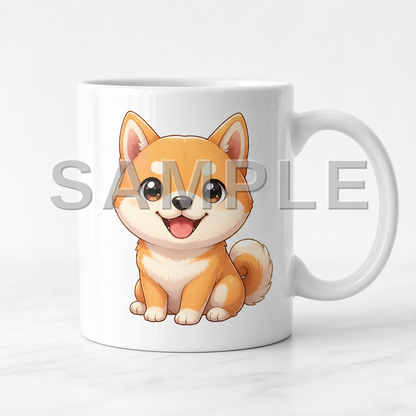 SAMPLE - mug-chibi-deformed - dog-shiba