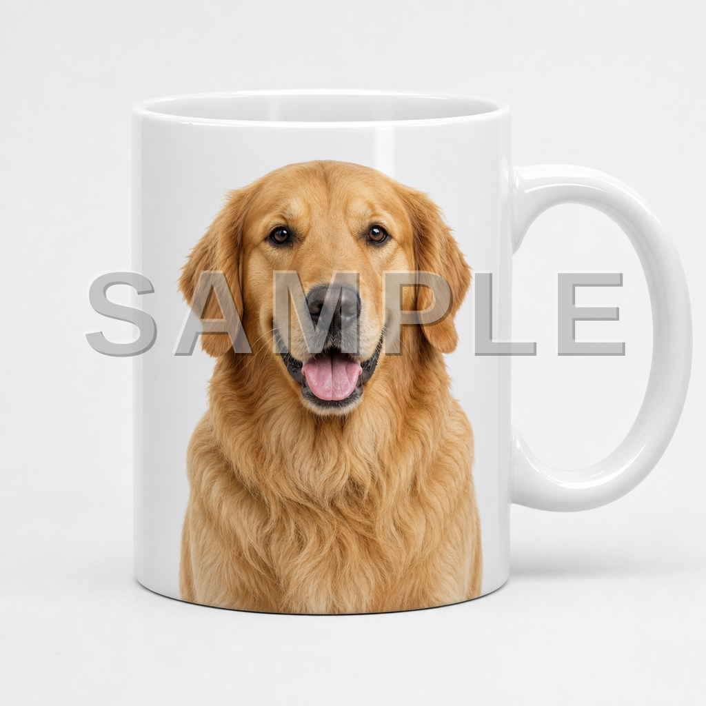 SAMPLE - mug-photorealistic - dog-golden