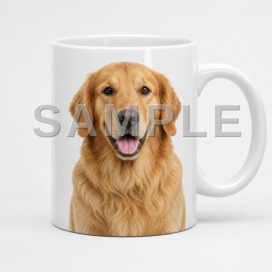 SAMPLE - mug-photorealistic - dog-golden