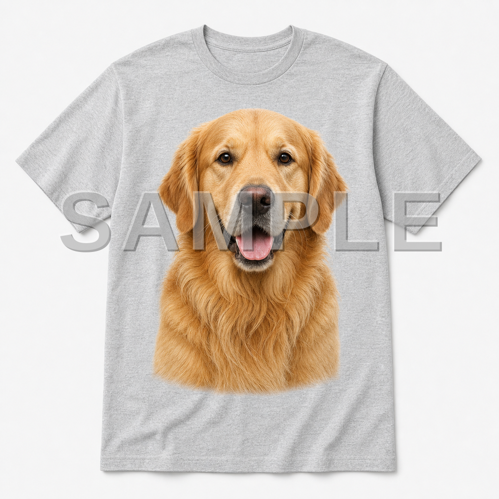 SAMPLE - tshirt-photorealistic - dog-golden--athletic-heather