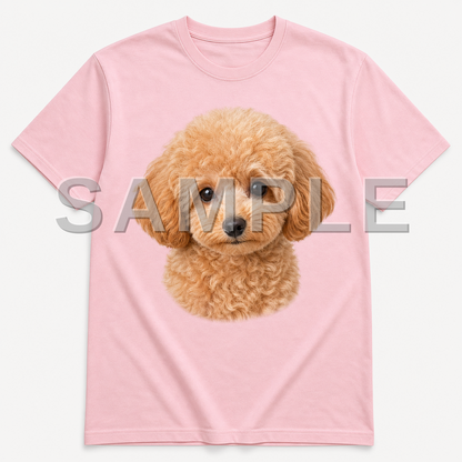 SAMPLE - tshirt-photorealistic - dog-toy-poodle--soft-pink